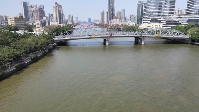 航拍-广州海珠桥