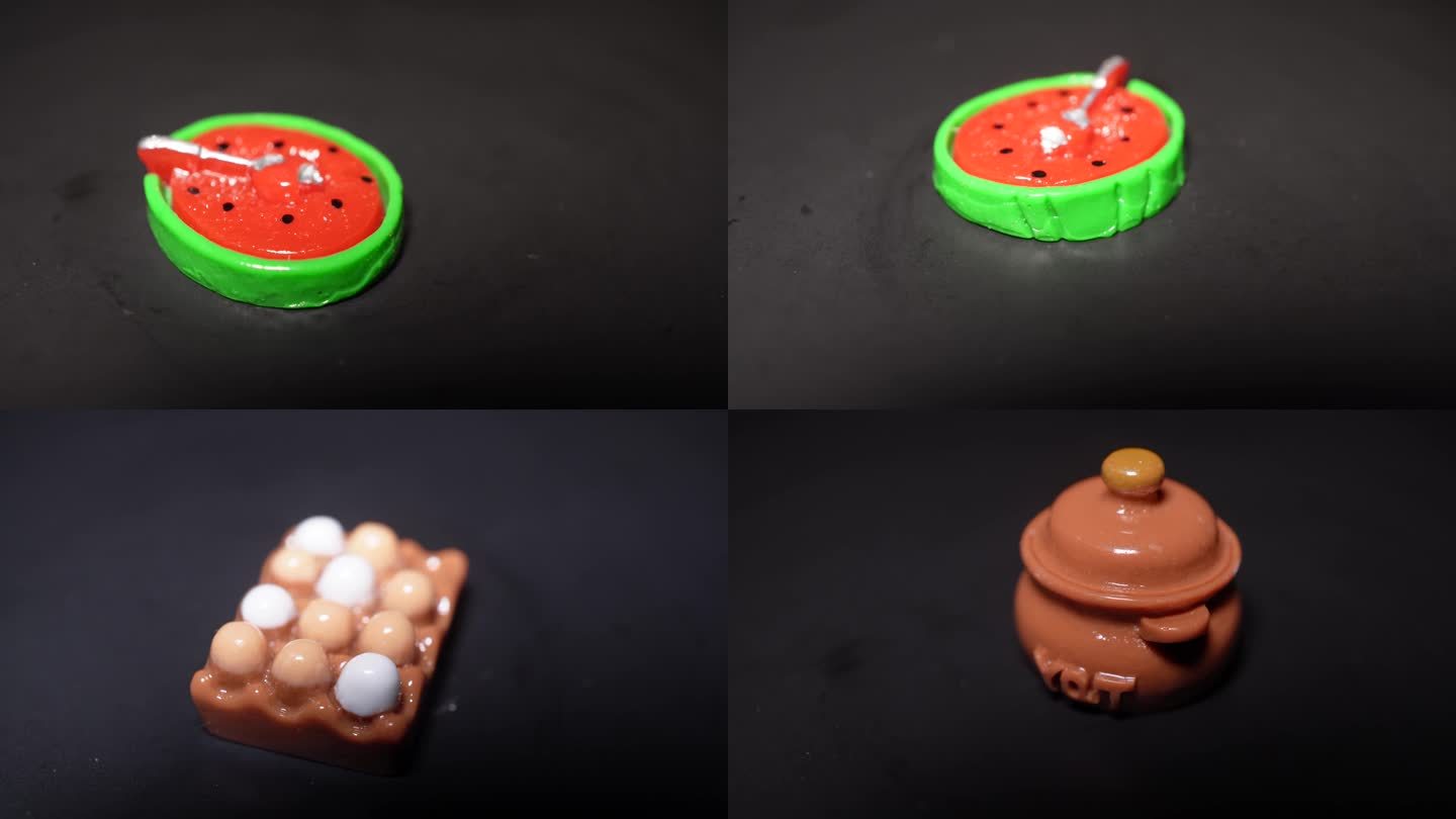 镜头合集食物美食模型微缩食玩(1)