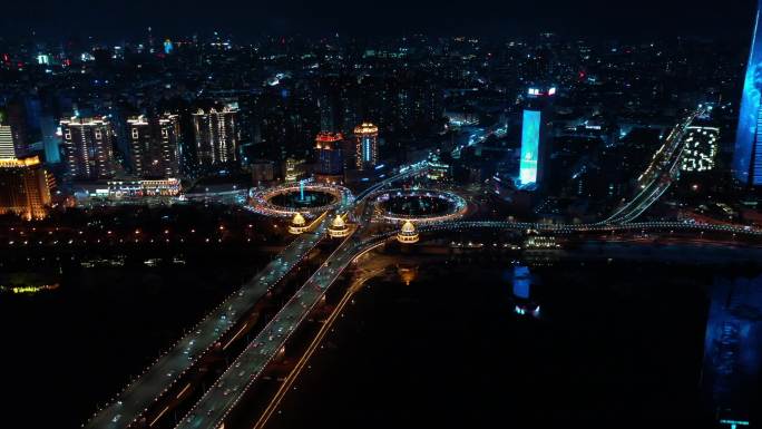 哈尔滨公路大桥夜景