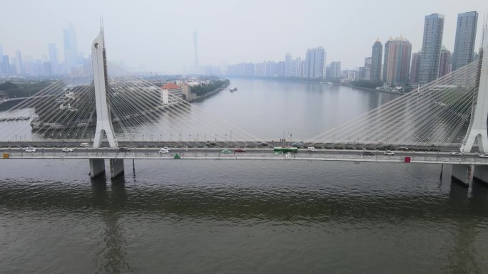 航拍广州海印桥