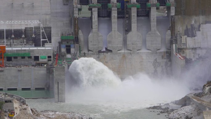 水电厂进行中 水资源 水电开发