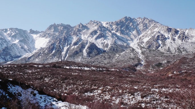 青海雪山4k视频