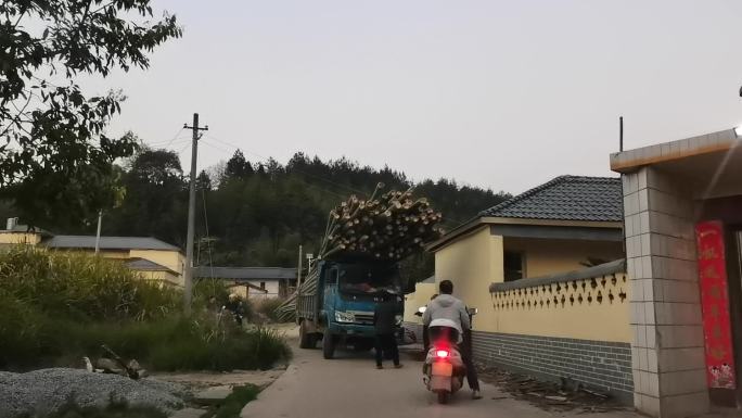 乡村小路会车