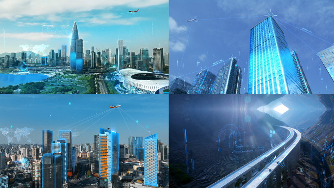 城市科技智慧智慧城市互联网交通数字智能云