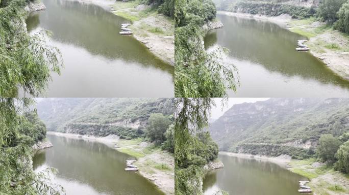 湖 水面 青山绿水 山川  雨景