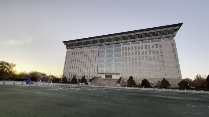 中国人民公安大学图书馆延时日出HDR