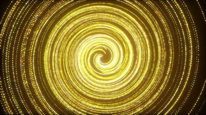 金色粒子螺旋
