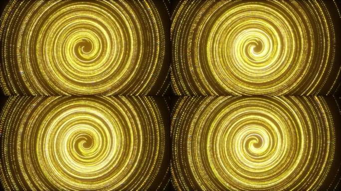 金色粒子螺旋