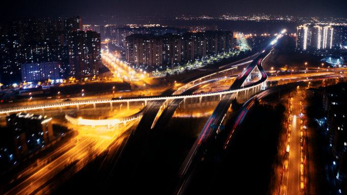 南京龙池互通 夜景延时