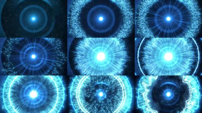【视频】蓝色粒子科技爆炸冲击波光效