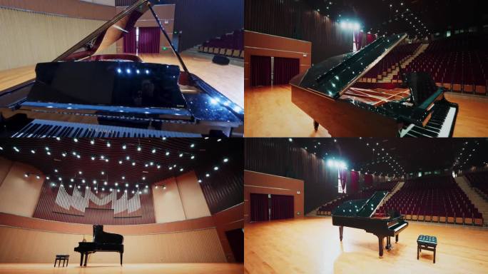 4K音乐厅三角钢琴