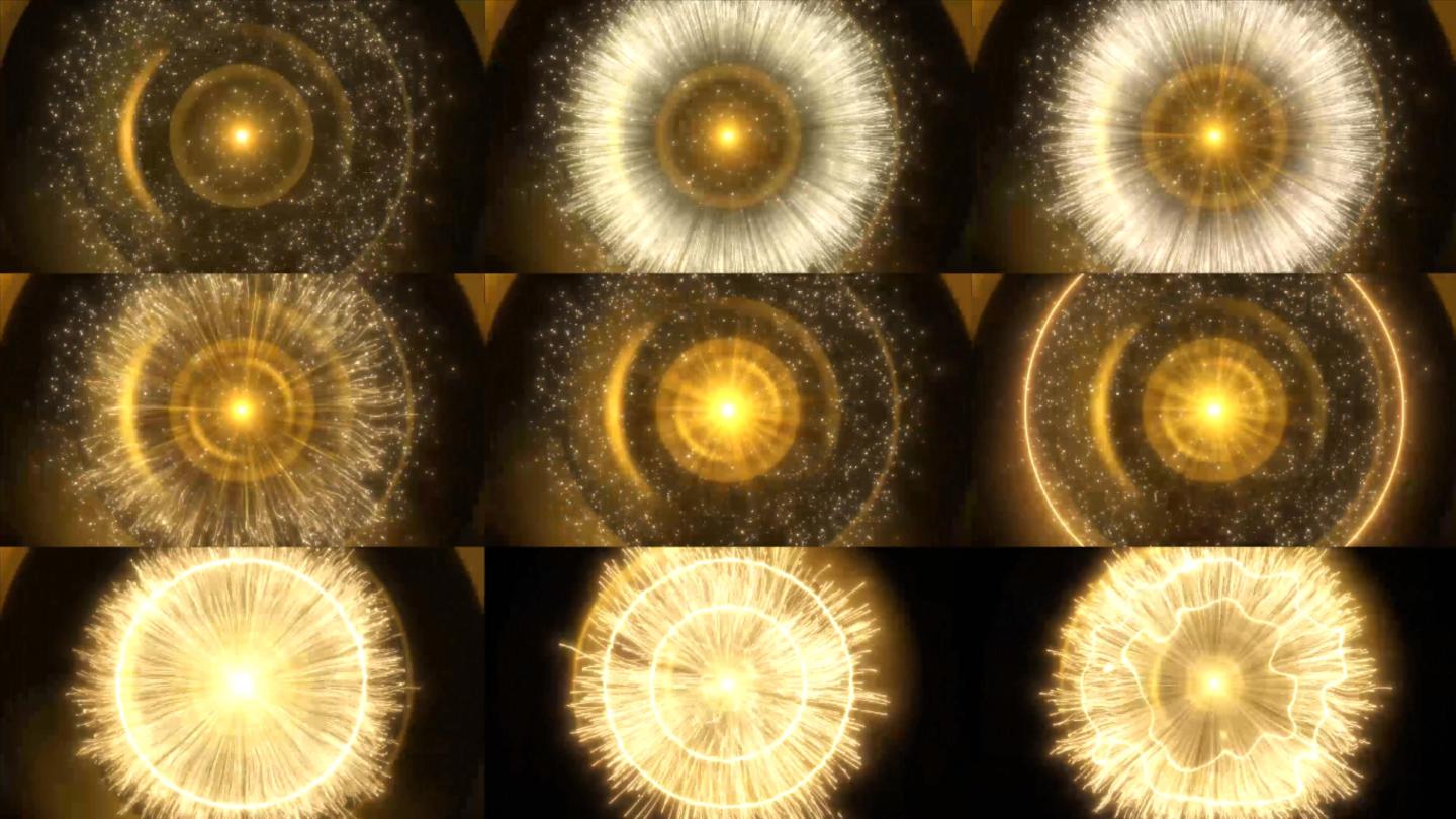 【视频】金色粒子科技爆炸冲击波光效