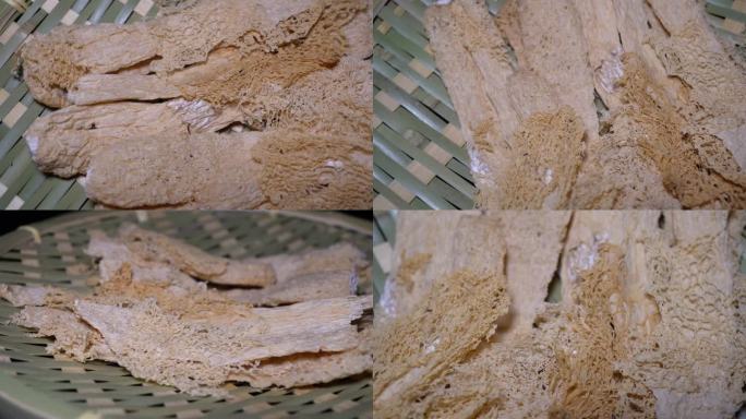 镜头合集竹荪干货蘑菇特产农产品煲汤(1)