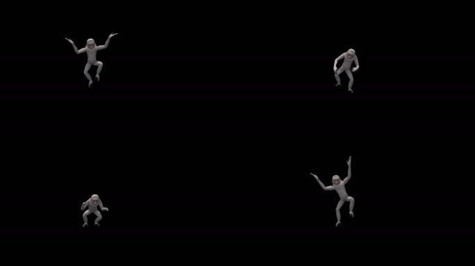 石猴动画三维动物带通道