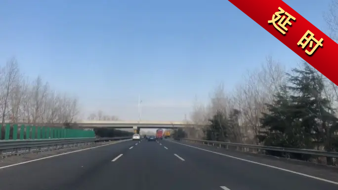 开车第一视角延时 高速公路 道路穿梭飙车