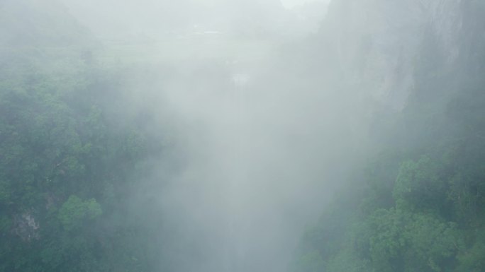 广西靖西通灵大峡谷瀑布4k24p
