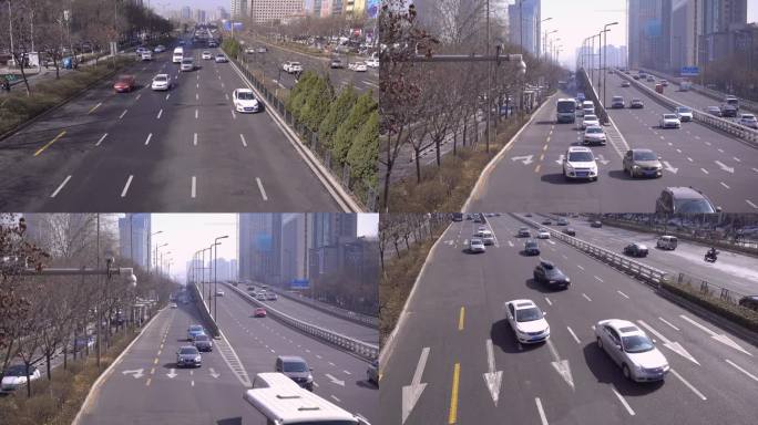 4k 城市街道车辆行驶 监控视角