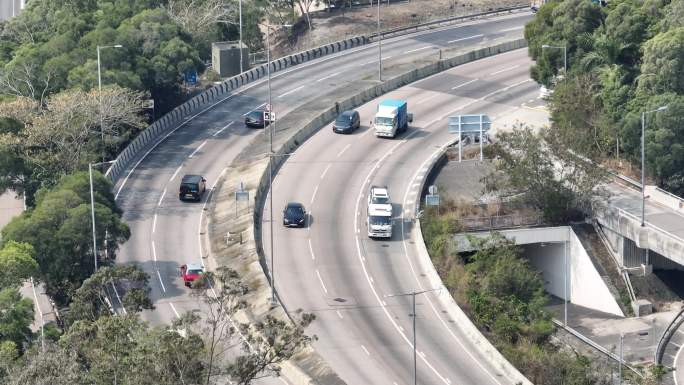 香港车流长焦视频