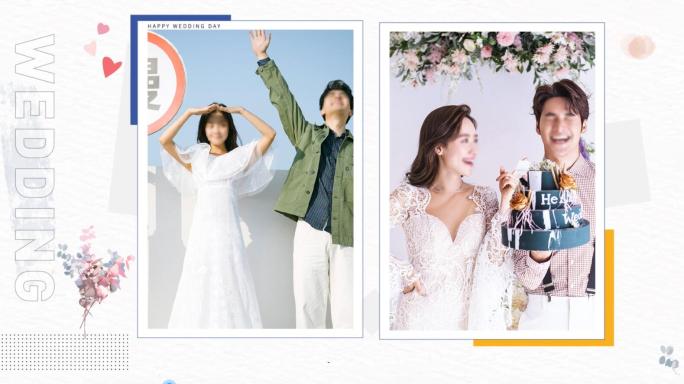 婚礼电子相册MV暖场唯美韩式ae模板15