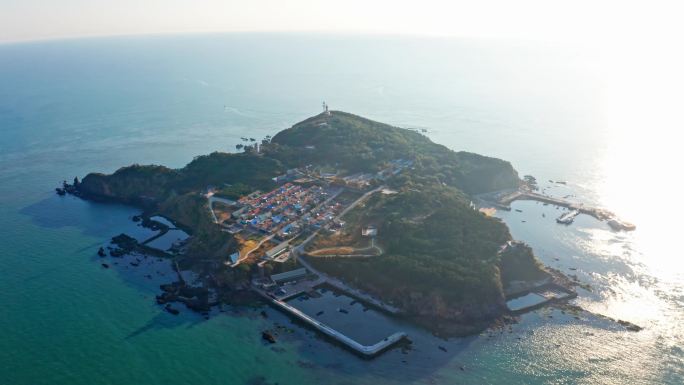 海上小岛空景