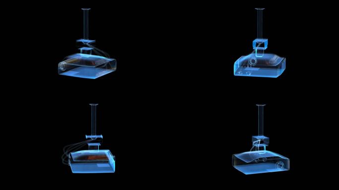 投影仪科技全息通道素材