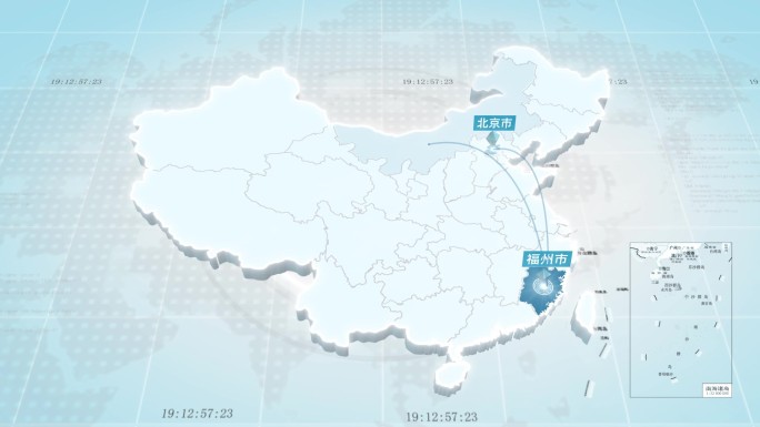 中国区位地图