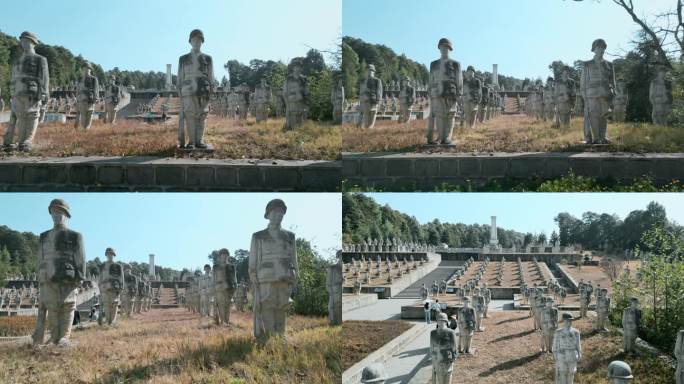 云南滇西松山战役中国远征军烈士陵园雕像