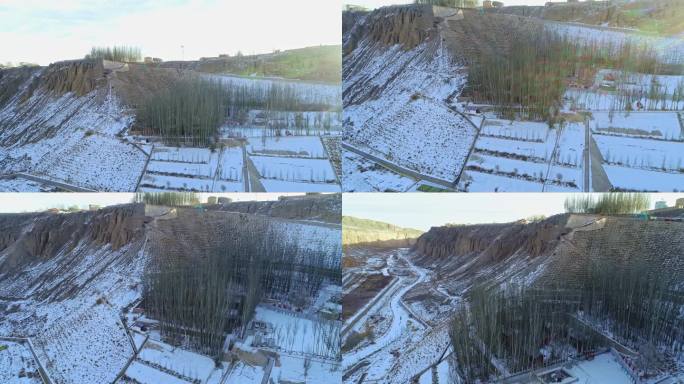 冬天玉门老君庙油田老一井雪景