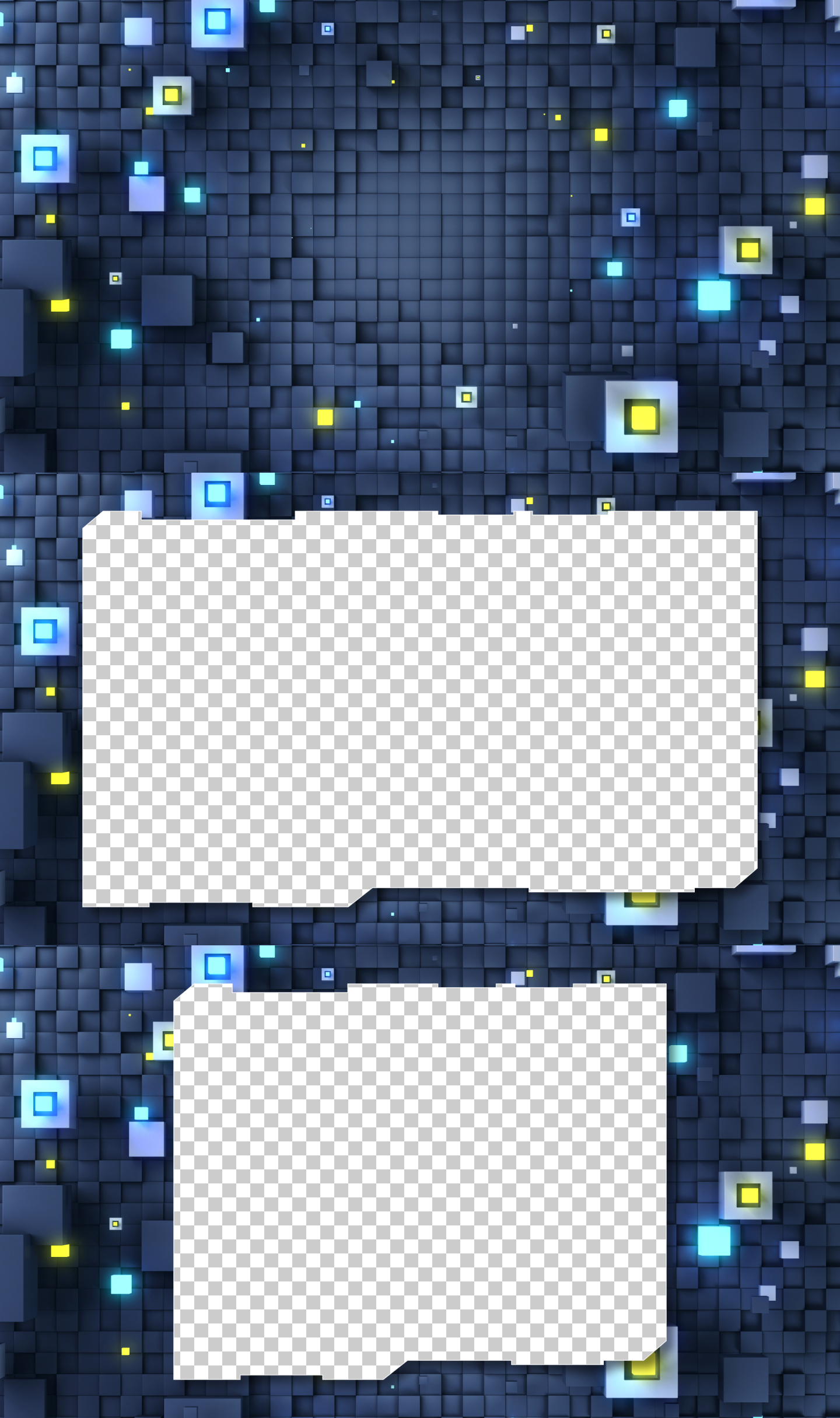 方块平台动画背景（含2个通道背景）