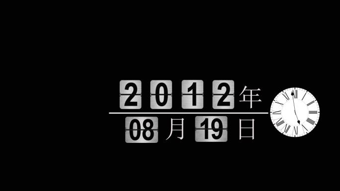 数字时间翻牌模板（修改简单）