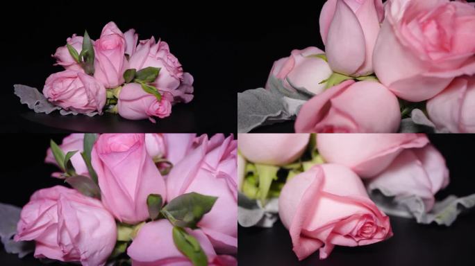 【镜头合集】粉色玫瑰花鲜切花鲜花花卉花2