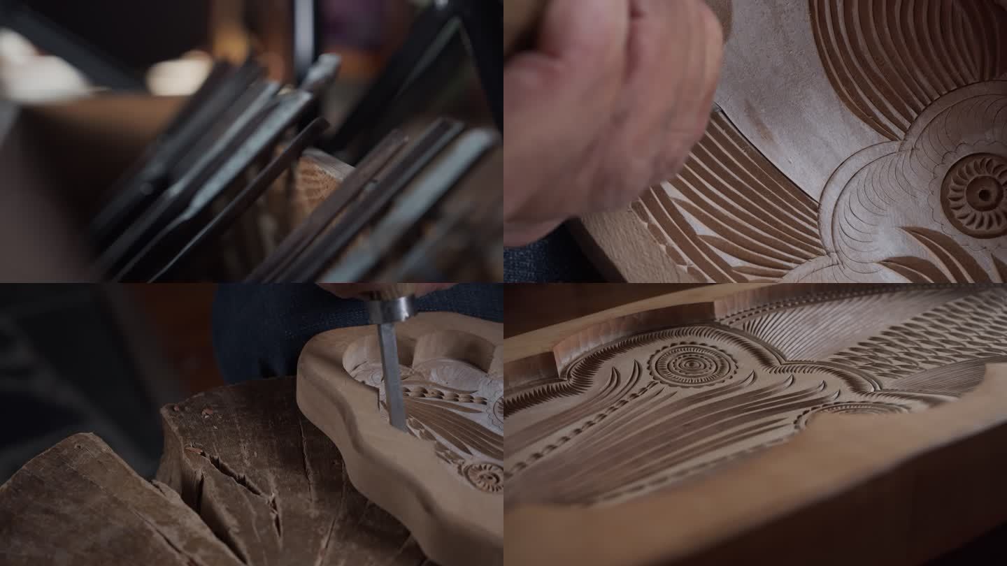 传统手艺饽饽卡子雕刻制作