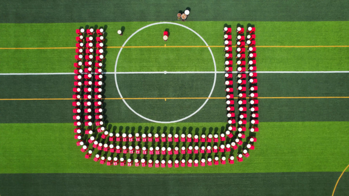 4K唯美整齐的非洲鼓 航拍