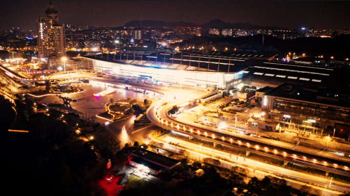 南京站 夜景延时