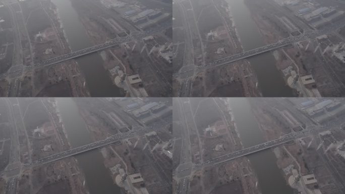 山东德州减河湿地航拍