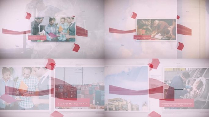 红色党建党政单张图文照片展示