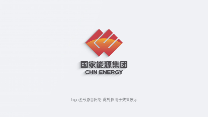 白色简洁logo演绎