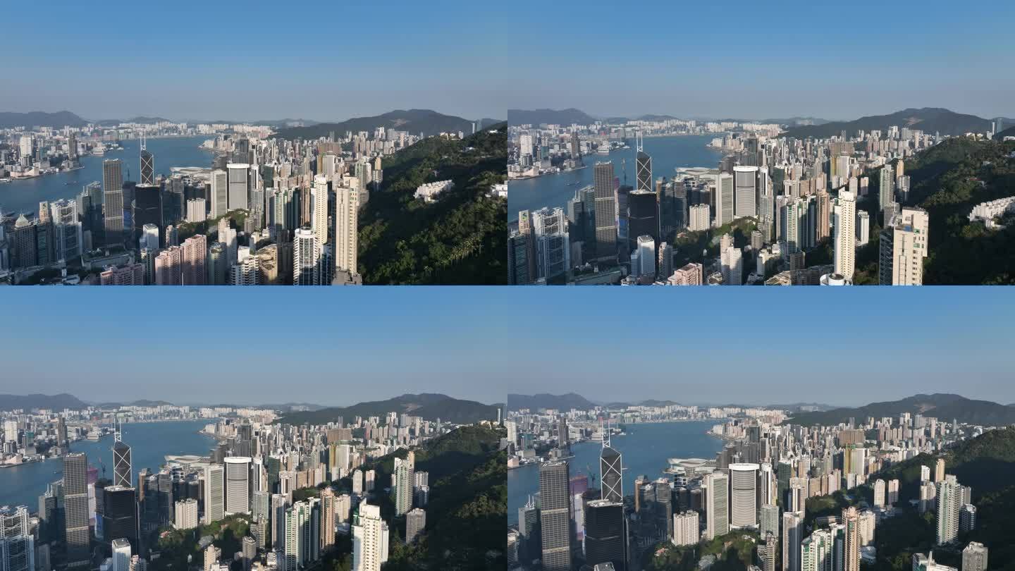 香港岛太平山维港视频