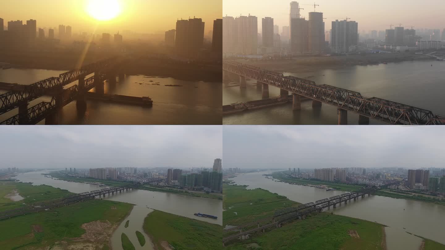 蚌埠铁路桥航拍