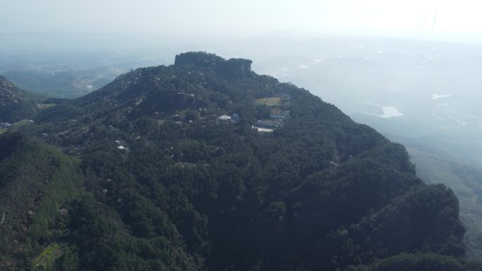 四川绵阳江油市窦团山风景航拍