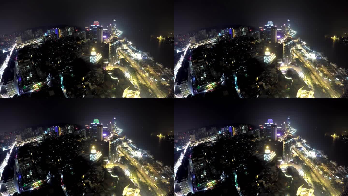 厦门鹭江道夜景延时