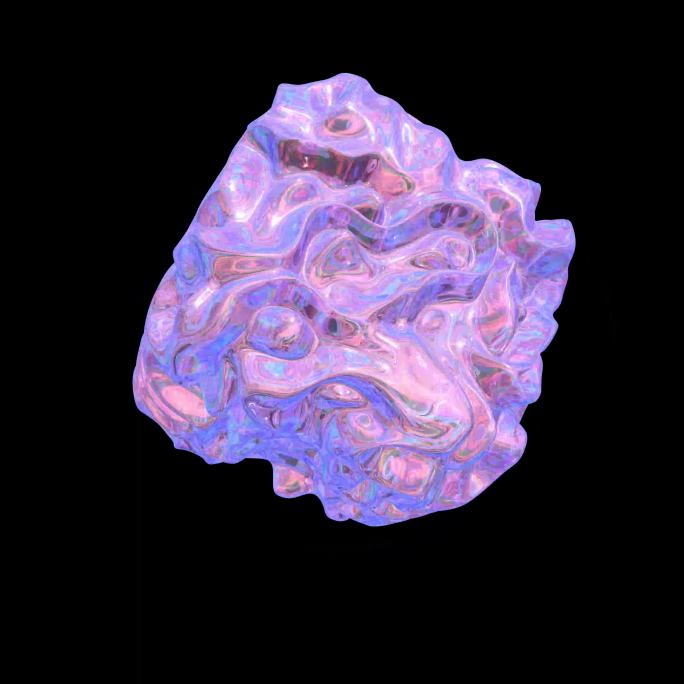 赛博朋克噪波立方体 几何装饰元素抽象艺术