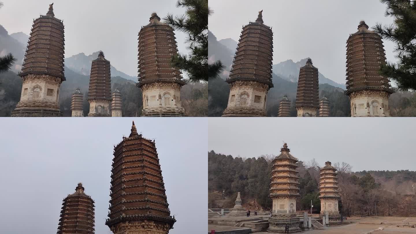 北京银山塔林风景区视频素材