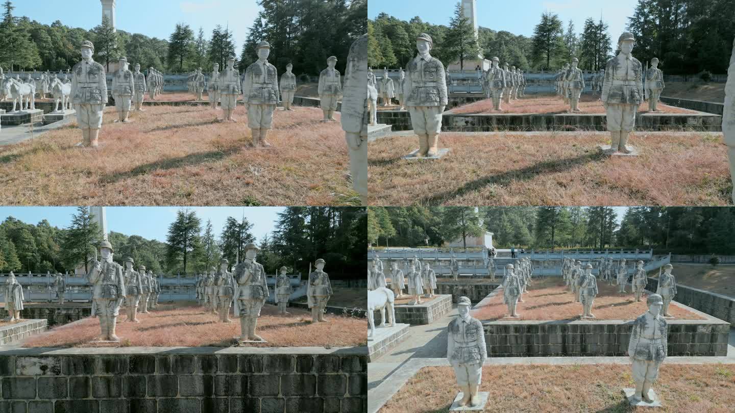 抗战胜利云南滇西松山战役中国远征军雕像
