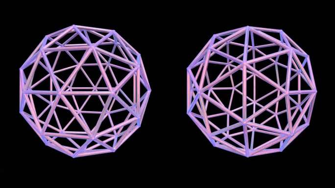 赛博朋克网格球体2 几何装饰元素抽象艺术
