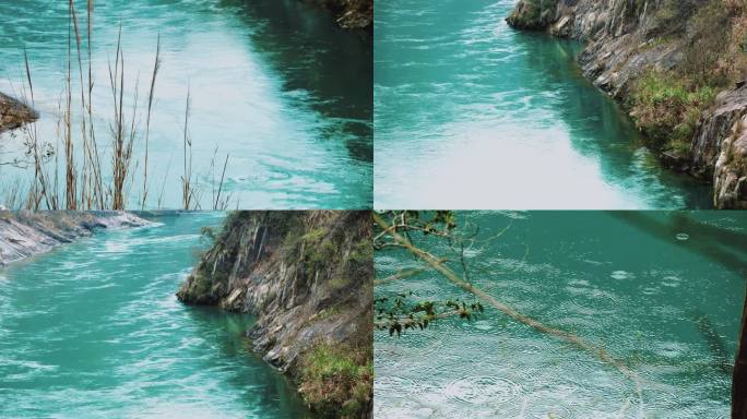 东江湖流水，雨滴