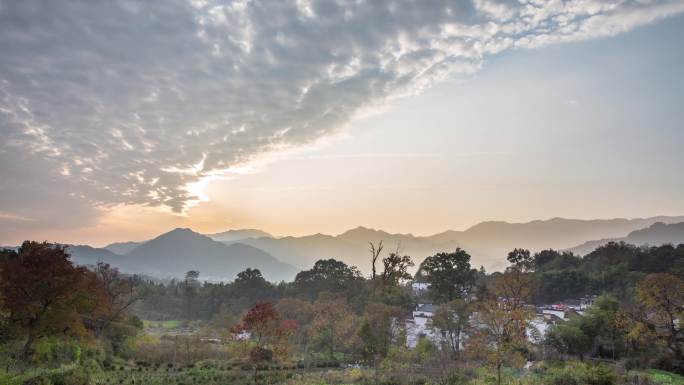 黄山塔川延时摄影