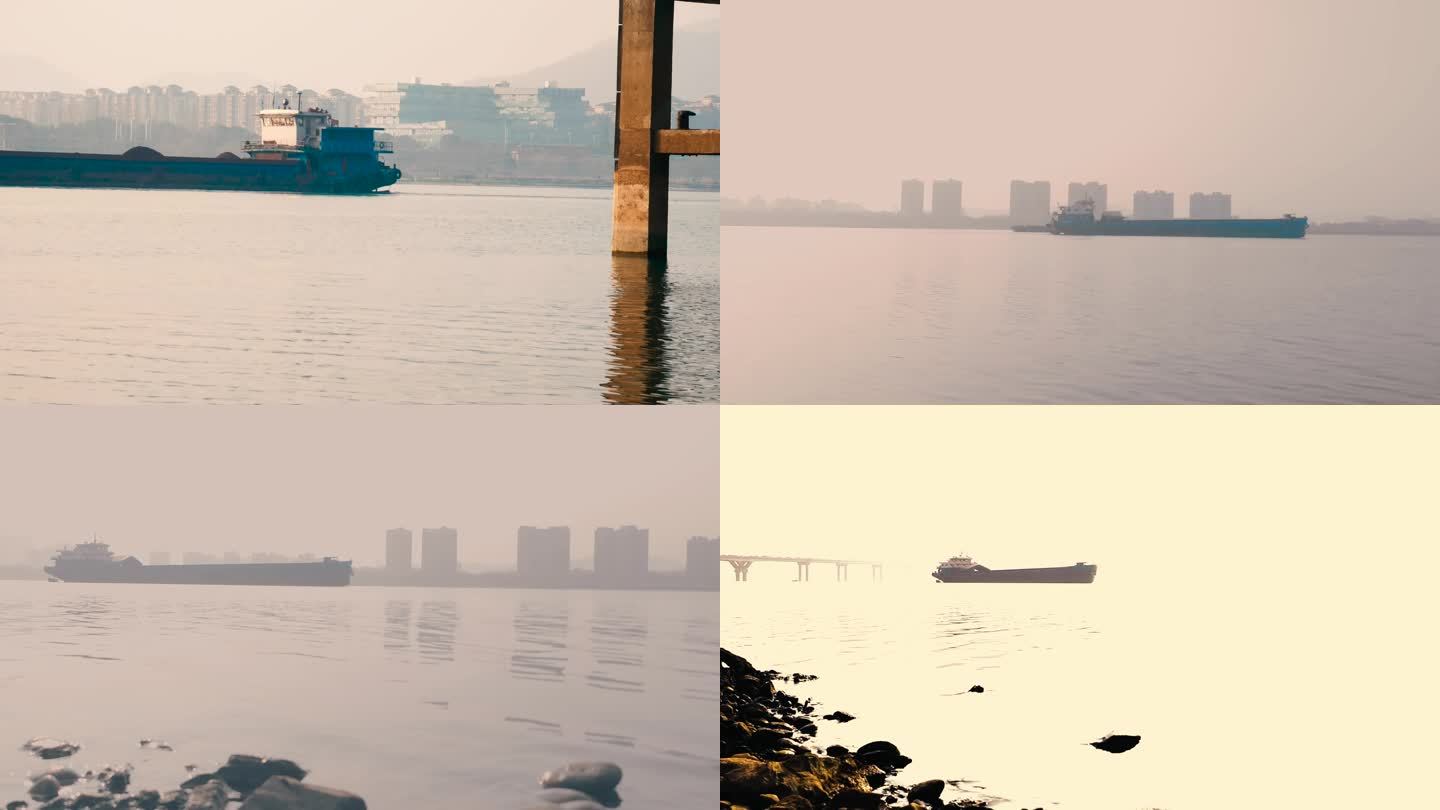 湘江运输船挖沙船