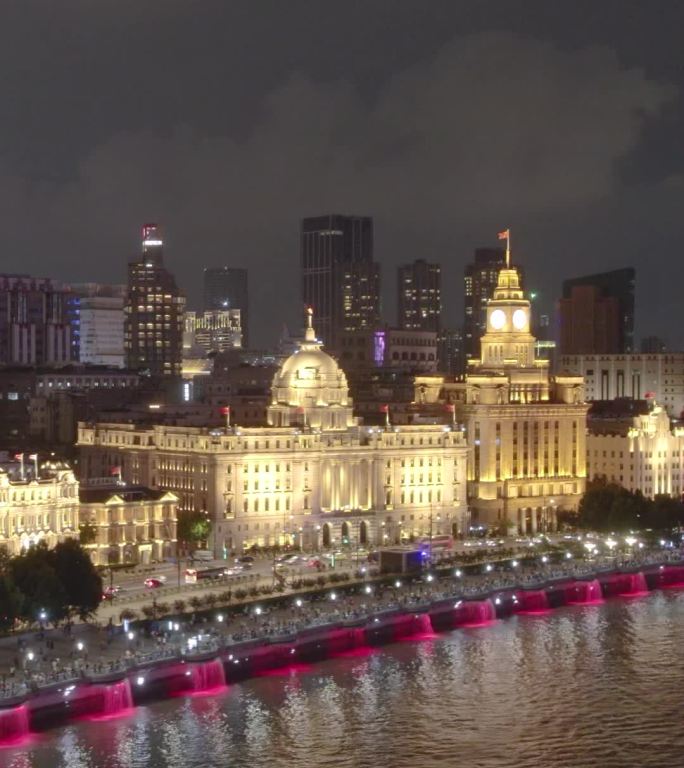 上海陆家嘴外滩CBD夜景