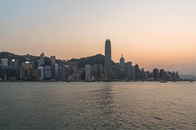 【4K正版】香港星光大道璀璨夜景